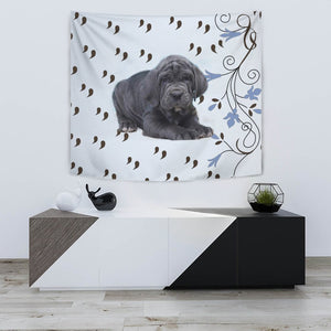 Cute Neapolitan Mastiff Print Tapestry-Free Shipping - Deruj.com