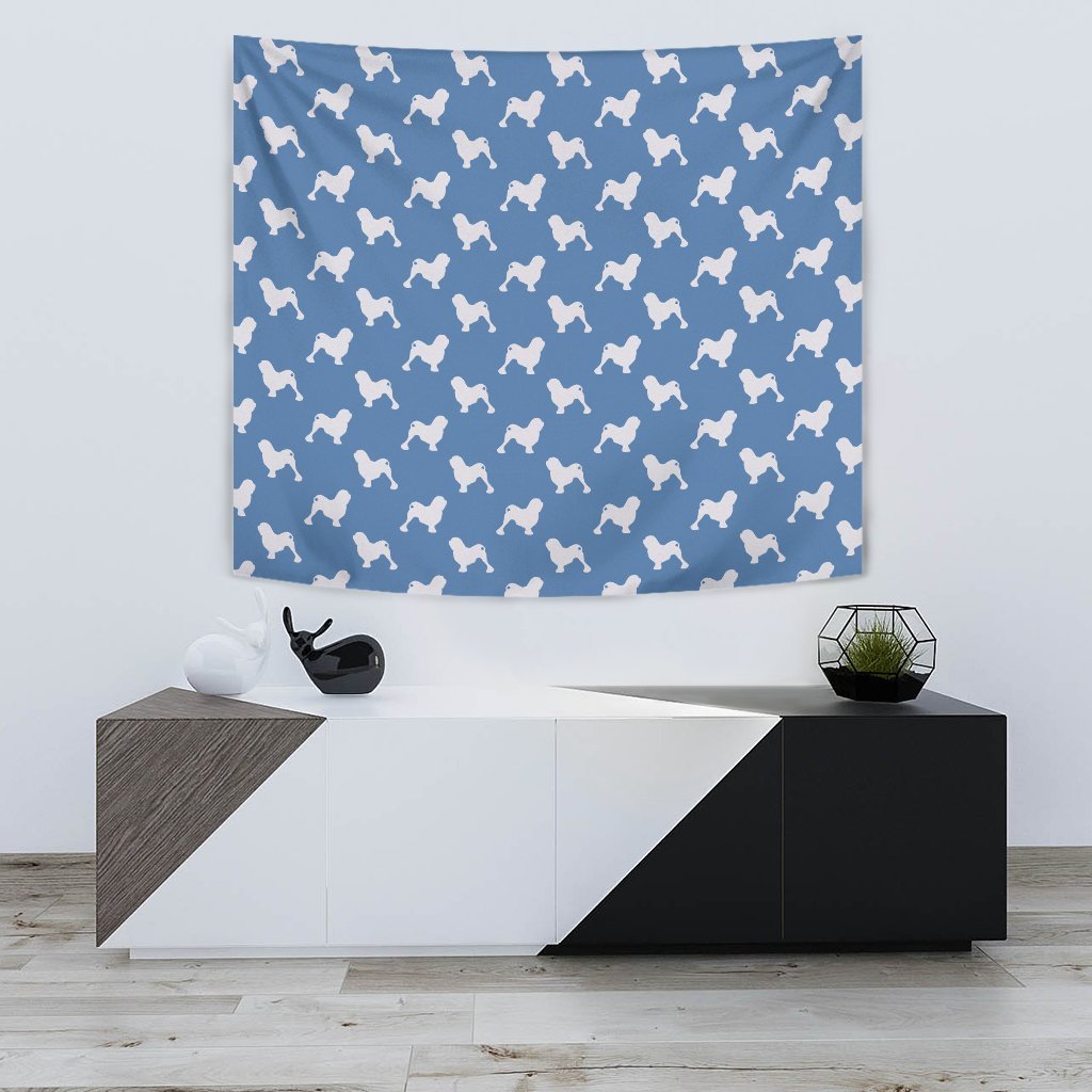 Lowchen Dog Pattern Print Tapestry-Free Shipping - Deruj.com