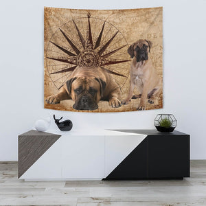 Amazing Bullmastiff Dog Print Tapestry-Free Shipping - Deruj.com