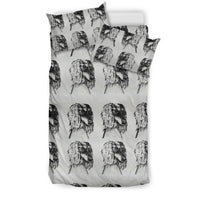 Cute Saluki Dog Sketch Print Bedding Set-Free Shipping - Deruj.com