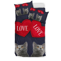 Chartreux Cat Love Print Bedding Sets-Free Shipping - Deruj.com