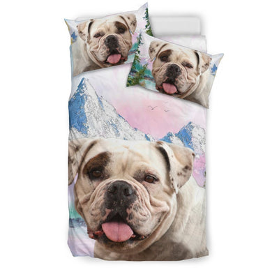 American Bulldog Print Bedding Set- Free Shipping - Deruj.com
