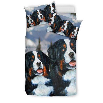 Amazing Bernese Mountain Dog Art Print Bedding Set-Free Shipping - Deruj.com