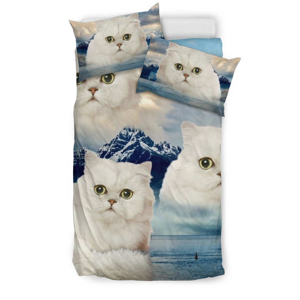 Cute Persian Cat Print Bedding Set- Free Shipping - Deruj.com