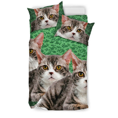 Lovely American Wirehair Cat Print Bedding Set-Free Shipping - Deruj.com