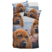 Redbone Coonhound Dog Print Bedding Set- Free Shipping - Deruj.com