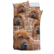 Cute Redbone Coonhound Dog Print Bedding Set- Free Shipping - Deruj.com