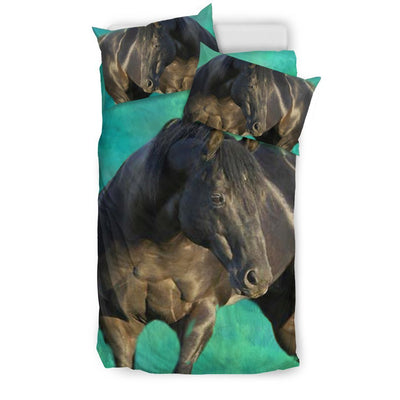 Thoroughbred Horse Print Bedding Set-Free Shipping - Deruj.com