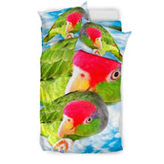 Amazon Red Headed Parrot Print Bedding Set-Free Shipping - Deruj.com
