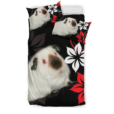 Cute Himalayan guinea pig Print On Black Bedding Sets-Free Shipping - Deruj.com