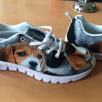 Beagle Dog With Glasses Print Running Shoe (Men)- Free Shipping - Deruj.com