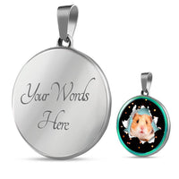 Syrian Hamster Print Luxury Necklace- Free Shipping - Deruj.com