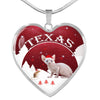 Sphynx Cat Print Heart Pendant Luxury Necklace-Free Shipping - Deruj.com