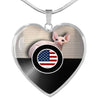 Sphynx Cat Print Heart Pendant Luxury Necklace-Free Shipping - Deruj.com