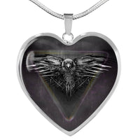 Amazing Eagle Print Heart Charm Necklaces-Free Shipping - Deruj.com