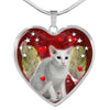 Oriental Shorthair Print Heart Pendant Luxury Necklace-Free Shipping - Deruj.com