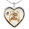 Lovely Bengal Cat Print Heart Charm Necklaces-Free Shipping - Deruj.com