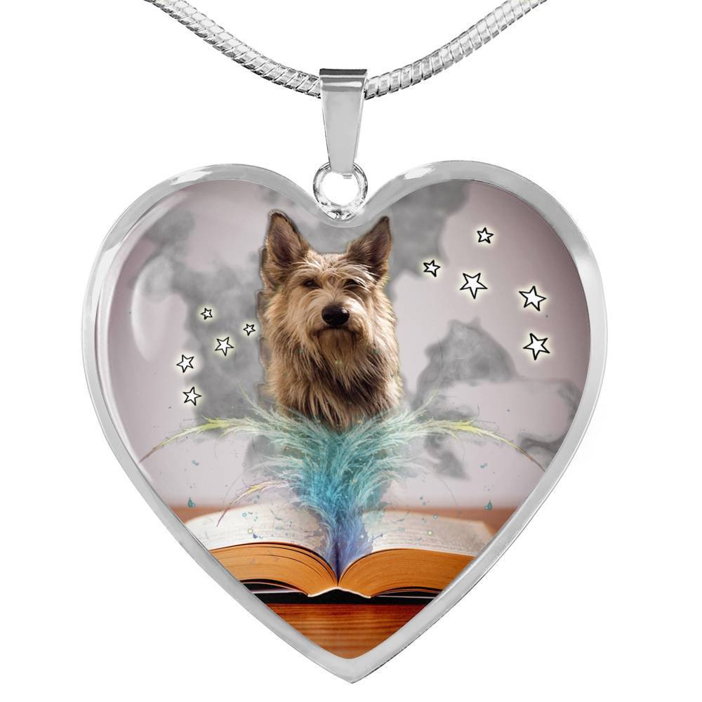 Berger Picard Print Heart Pendant Luxury Necklace-Free Shipping - Deruj.com