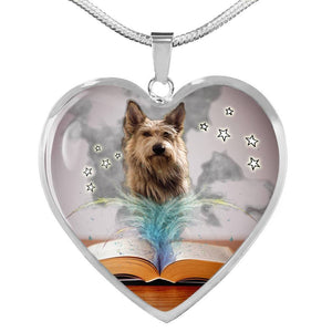 Berger Picard Print Heart Pendant Luxury Necklace-Free Shipping - Deruj.com