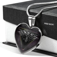Amazing Eagle Print Heart Charm Necklaces-Free Shipping - Deruj.com