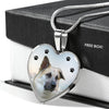 Chinook Dog Print Heart Pendant Luxury Necklace-Free Shipping - Deruj.com
