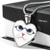 Cute Cat With Glasses Heart Pendant Luxury Necklace-Free Shipping - Deruj.com
