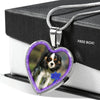 English Toy Spaniel Dog Print Heart Charm Necklaces-Free Shipping - Deruj.com