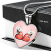 West Highland White Terrier (Westie) Print Heart Charm Luxury Necklace-Free Shipping - Deruj.com