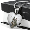 Cane Corso Print Heart Pendant Luxury Necklace-Free Shipping - Deruj.com