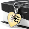 Jack Russell Terrier Print Heart Pendant Luxury Necklace-Free Shipping - Deruj.com