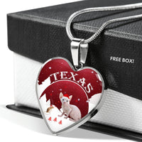 Sphynx Cat Print Heart Pendant Luxury Necklace-Free Shipping - Deruj.com