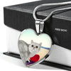 Exotic Shorthair Cat Print Heart Pendant Luxury Necklace-Free Shipping - Deruj.com