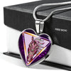 Horse Designer Art Print Heart Charm Necklaces-Free Shipping - Deruj.com