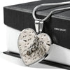 Appaloosa Horse Print Heart Pendant Luxury Necklace-Free Shipping - Deruj.com