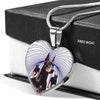 Amazing Doberman Pinscher Print Heart Pendant Luxury Necklace-Free Shipping - Deruj.com