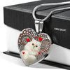 Persian Cat Print Heart Pendant Luxury Necklace-Free Shipping - Deruj.com