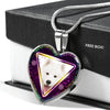 Lovely Samoyed Dog Print Heart Charm Necklaces-Free Shipping - Deruj.com