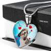 Petit Basset Griffon Vendeen Print Heart Pendant Luxury Necklace-Free Shipping - Deruj.com