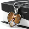 Australian Silky Terrier Dog Print Heart Charm Necklaces-Free Shipping - Deruj.com