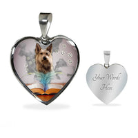 Berger Picard Print Heart Pendant Luxury Necklace-Free Shipping - Deruj.com