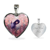 Bearded Vulture Bird Art Print Heart Pendant Luxury Necklace-Free Shipping - Deruj.com