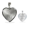 Thoroughbred Horse Print Heart Pendant Luxury Necklace-Free Shipping - Deruj.com