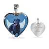 Amazing Curly Coated Retriever Print Heart Pendant Luxury Necklace-Free Shipping - Deruj.com