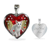 Oriental Shorthair Print Heart Pendant Luxury Necklace-Free Shipping - Deruj.com