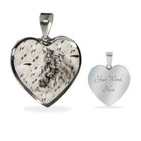 Appaloosa Horse Print Heart Pendant Luxury Necklace-Free Shipping - Deruj.com