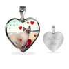 Cute Tonkinese Cat Print Heart Pendant Luxury Necklace-Free Shipping - Deruj.com