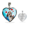 Petit Basset Griffon Vendeen Print Heart Pendant Luxury Necklace-Free Shipping - Deruj.com