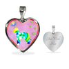 Bedlington Terrier Dog Art Print Heart Charm Necklaces-Free Shipping - Deruj.com