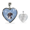 Amazing Spanish Water Dog Print Heart Pendant Luxury Necklace-Free Shipping - Deruj.com