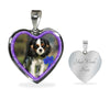 English Toy Spaniel Dog Print Heart Charm Necklaces-Free Shipping - Deruj.com